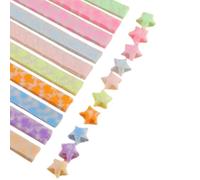 Star Paper Strips - Luminous Glitter Folding Ribbon, Fluorescence fold Sheets, Glow In Dark Arts | Self Illuminating Supplies, Festival Party Background Birthday Crafting Artwork Material Collectio