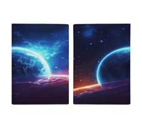Star Planet - Funda para pasaporte de poliuretano para mujeres y hombres, fundas para tarjetas para artículos esenciales de viaje, cartera de viaje para identificación, crédito, seguro, seguro social.
