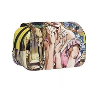 Star Platinum Estuche Anime Jonathan Joestar Papelería Caja organizadora Joseph Joestar Estuche Cujoh Jolyne Gran Capacidad Estuche de Lápiz, Lucy Steel, 21*7,5*10cm, Estuche para