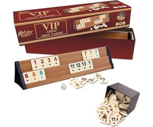 Star Premium VIP Okey - Juego de madera y piedras de melamina AHSAP Okey TAKIMI