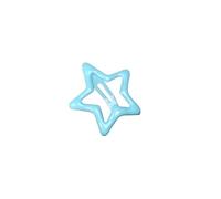 Star Red Hair Clip Cute Silver Color Barrettes Women Simple Snap Headdress Accessories(Color 8,30pcs)