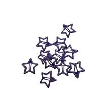 Star Red Hair Clip Cute Silver Color Barrettes Women Simple Snap Headdress Accessories(Color18,10pcs)