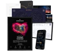 Star Registration Nombre una estrella para aniversario, carpeta de regalo personalizada, perfecta para parejas y ocasiones especiales (corazón)