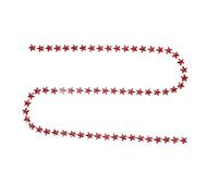 Star Rhinestone Chain Sparkling Decorative Trim DIY Sewing Garments Shoes Hats Bags Accessories Home Decor Rhinestone Material 10mm x 1m (Red)
