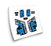 STAR SAM Pegatinas Compatibles con horquilla bici Fox 32 Performance Elite 2021 Azul claro 1 CMT