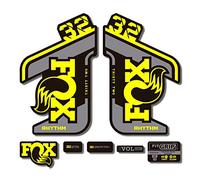 STAR SAM Pegatinas Compatibles con horquilla bici Fox 32 Rhythm 2021 1 CMT (Amarillo)