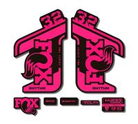 STAR SAM Pegatinas Compatibles con horquilla bici Fox 32 Rhythm 2021 1 CMT (Rosa fluorescente)