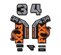 STAR SAM Pegatinas Compatibles con horquilla bici Fox 34 Factory Step Cast 2022 Naranja 1 CMT