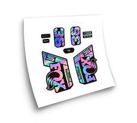 STAR SAM Pegatinas Compatibles con horquilla bici Fox 36 Performance Elite 2021 Holográfico 1 CMT