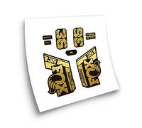 STAR SAM Pegatinas Compatibles con horquilla bici Fox 36 Performance Elite 2021 Oro metalizado 1 CMT