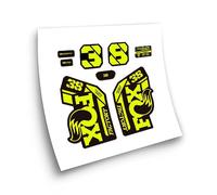 STAR SAM Pegatinas Compatibles con horquilla bici Fox 38 Heritage Collection 2021 Amarillo fluorescente 1 CMT