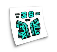 STAR SAM Pegatinas Compatibles con horquilla bici Fox 38 Heritage Collection 2021 Menta 1 CMT