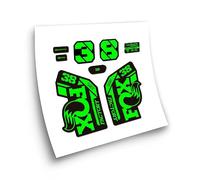 STAR SAM Pegatinas Compatibles con horquilla bici Fox 38 Heritage Collection 2021 Verde fluorescente 1 CMT