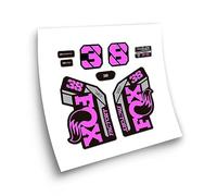 STAR SAM Pegatinas Compatibles con horquilla bici Fox 38 Heritage Collection 2021 Violeta 1 CMT