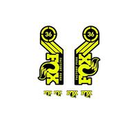 STAR SAM Pegatinas Compatibles con horquilla bici Fox Factory Fork 36 29'' Amarillo fluorescente 1 CMT