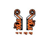 STAR SAM Pegatinas Compatibles con horquilla bici Fox Factory Fork 36 29'' Naranja 1 CMT