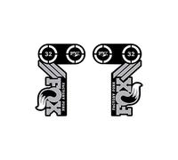 STAR SAM Pegatinas Compatibles con horquilla bici Fox Factory series 32 29'' Gris 1 CMT