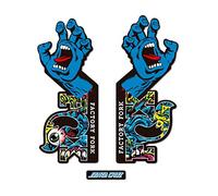 STAR SAM Pegatinas Compatibles con horquilla bici FOX x SANTA CRUZ 2021 Modelo Exclusivo Azul 1 CMT