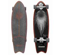 STAR SCOOTER Monopatín Surf Skateboard Longboard Vintage Retro Cruiser 65mm ABEC-11 | Gris