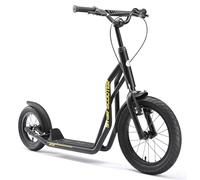 STAR SCOOTER Patinete Infantil 2 Ruedas a Partir de 7-8 años | Kick Scooter 12/16" neumáticos, Ajustable en Altura para niñas y niños | Negro