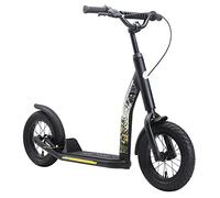 STAR SCOOTER Patinete Infantil 2 Ruedas a Partir de 7 años | Kick Scooter 12" neumáticos, Ajustable en Altura para niñas y niños | Negro