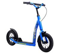 STAR SCOOTER Patinete Infantil 2 Ruedas a Partir de 7 años | Kick Scooter 12" neumáticos, Ajustable en Altura para niñas y niños | Azul