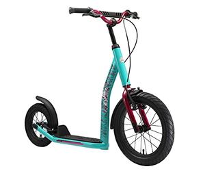 STAR SCOOTER Patinete Infantil 2 Ruedas a Partir de 8 años | Kick Scooter 16" neumáticos, Ajustable en Altura para niñas y niños | Verde