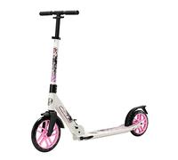 STAR SCOOTER Patinete Patineta Big 255mm Wheel Plegable, para Adultos y niños y niñas a Partir de 8 años | Blanco