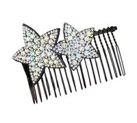 Star Shape Hair Finishing Fixer Comb - Sparkling Bridal Hair Pins Ĥair Comb | Invisible Star H́air Accessories For Women Girls H̄air Çomb, Non Slip Śtar Ḧair Combs For Weddings And Formal Updos