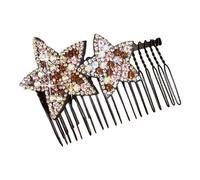 Star Shape Hair Finishing Fixer Comb - Sparkling Bridal Hair Pins Ĥair Comb | Invisible Star H́air Accessories For Women Girls H̄air Çomb, Non Slip Śtar Ḧair Combs For Weddings And Formal Updos