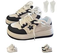 Star Shoes Walking Sneakers for Women,Aesthetic Cute Comfort Insole Chunky Shoes,Casual Breathable Sports Platform Shoes
