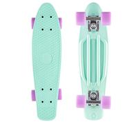 Star-Skateboards Monopatin Cruiser Skateboard Completo | 22s Edición Diamante | Azul Turquesa & Morado