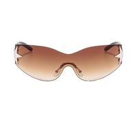 Star Sonnenbrille - Envoltura sin marco um Sonnenbrillen für Modesport im Freien | Stilvolle Sterne Schattierungen mit Verbundrahmenharz Objektiv, UV400 -Schutz, gafas retro 145 x 48 mm, C6, Refer to