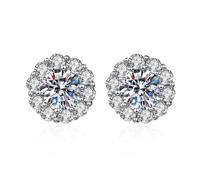 Star Stud Earrings for Women | Sterling Silver Post Studs Earrings H Ohrringe, talla única, Cobre, Sin piedra preciosa