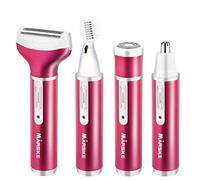 Star Supermarket - Afeitadora eléctrica recargable por USB, 4 en 1, multifunción, para mujer, color morado