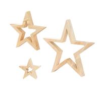 Star Table Decor 3 Pieces Rustic Holiday Festive Decoration