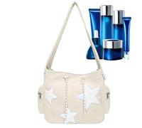 Star Tote Bag - Bolso bandolera con estampado de estrellas - Gran capacidad, bolso de hombro portátil para niñas, , ver descripción
