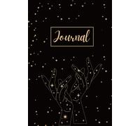 Star-Touched Journal: Celestial Black and Gold Notebook for Writing, Reflection, and Dreams | 6×9 in | 100 Lined Pages