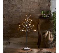 STAR TRADING Árbol decorativo LED Snowfrost Tree IP20 Altura 90cm