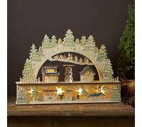 STAR TRADING Arco de luz LED Bosque Bamberg, pilas