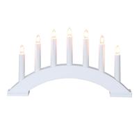 Star Trading - Bea Portavelas de Adviento - Blanco - 22cm