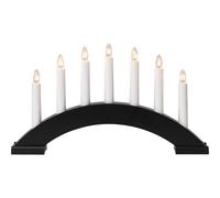 Star Trading - Bea Portavelas de Adviento - Negro - 22cm
