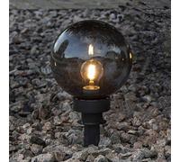 STAR TRADING Bola decorativa de exterior Orby en negro, Ø 20 cm