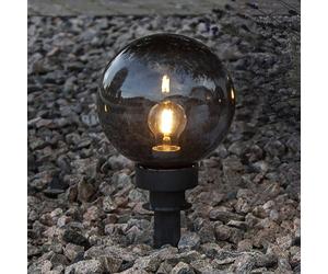 STAR TRADING Bola decorativa de exterior Orby en negro, Ø 20 cm