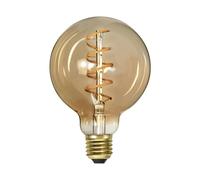 STAR TRADING Bombilla LED con filamento en espiral G95 E27 3,2 W ámbar atenuable EC:EPREL:673995
