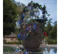 STAR TRADING Cadena de luces LED solar Dew Drop, multicolor True