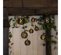 STAR TRADING Cadena de luces LED solar Flame con efecto llama