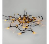 Star Trading - Cadena de Luz Dorada Blanca Cálida - LED - 40pcs fuentes de luz - 280cm