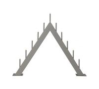 Star Trading Candelabro Buzz 59 cm Gris