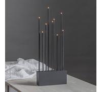 STAR TRADING Candelabro Buzz, 9 luces, grafito